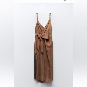 Zara Limited Edition Fringed Sarong Dress.